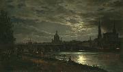 View of Dresden in the Moonlight (mk10) johan
